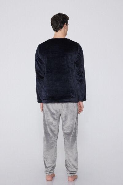 Blue Fleece Pyjamas Set, , large image number 2