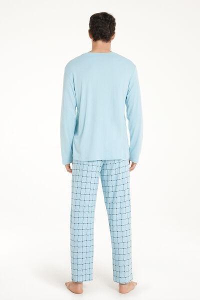 Blue Tennis Interlock Pyjamas Set, , large image number 2