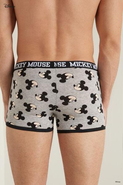Grey Mickey Mouse Print Cotton Boxers, Light Grey Blend Mickey Mouse Print, large image number 2