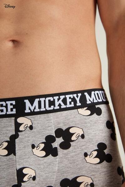 Grey Mickey Mouse Print Cotton Boxers, Light Grey Blend Mickey Mouse Print, large image number 3