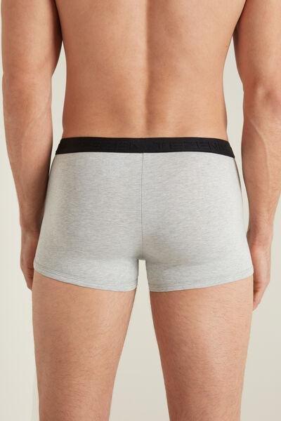 Grey Cotton Papa Smurf Print Boxers, , large image number 2