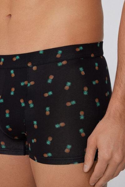 Navy Printed Stretch Boxers, 5701_548Y, large image number 3