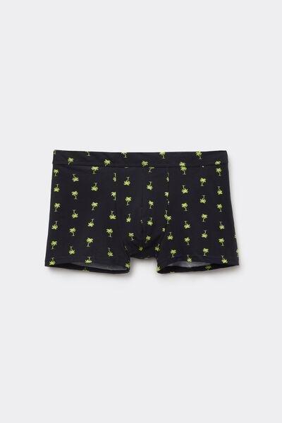 Navy Printed Stretch Boxers, , large image number 4