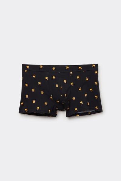 Navy Printed Stretch Boxers, 5701_565Y, large image number 2