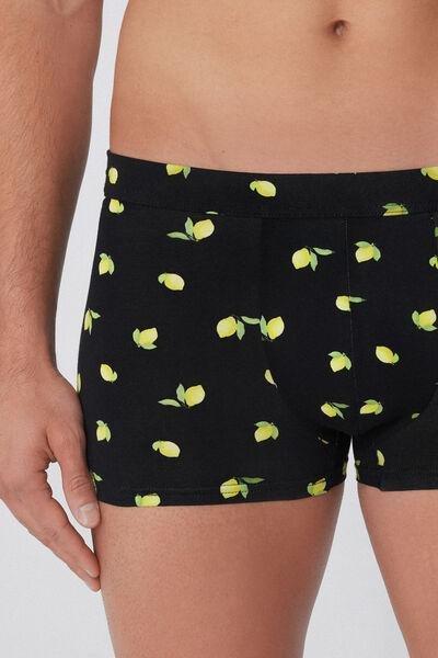 Navy Printed Stretch Boxers, , large image number 3