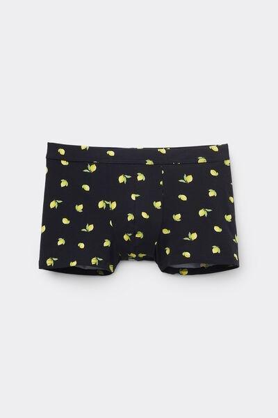 Navy Printed Stretch Boxers, , large image number 4