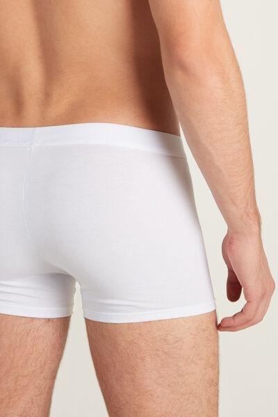 White Stretch Cotton Boxer Brief, , large image number 1