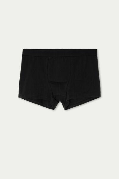 Black Stretch Cotton Boxer Brief, , large image number 11