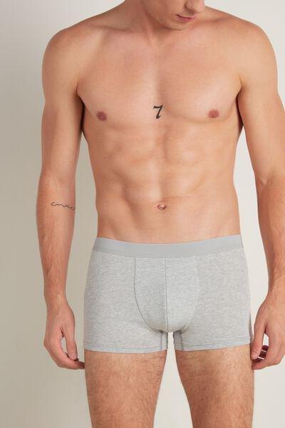 Grey Stretch Cotton Boxer Brief, , large image number 0