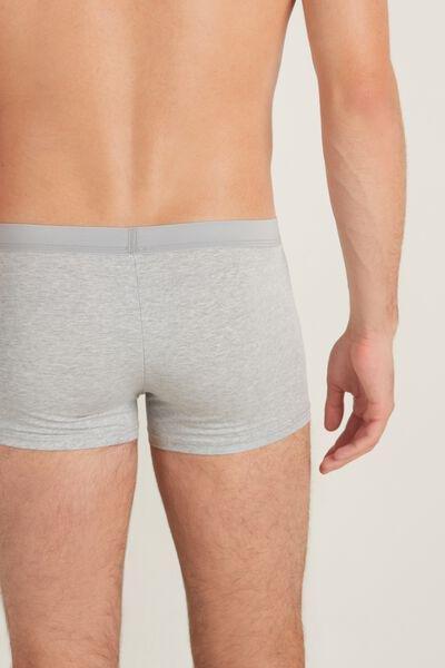 Grey Stretch Cotton Boxer Brief, , large image number 2