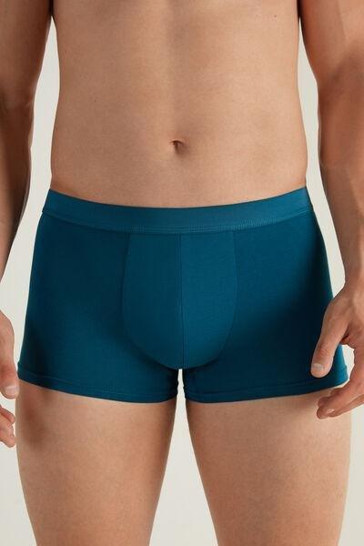Navy Teal Stretch Cotton Boxer Brief, 5701_058V, large image number 1