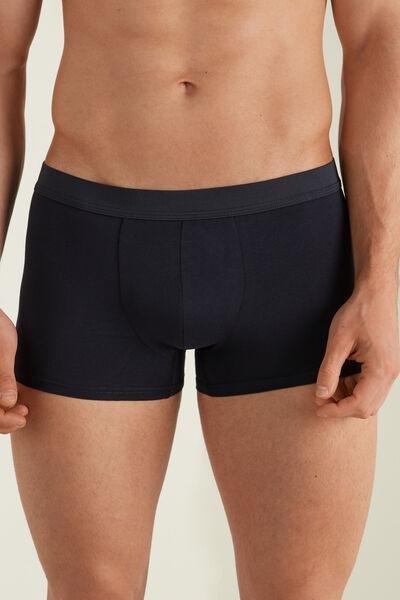 Navy Stretch Cotton Boxer Brief, , large image number 0