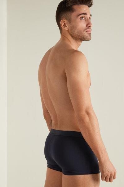 Navy Stretch Cotton Boxer Brief, , large image number 1