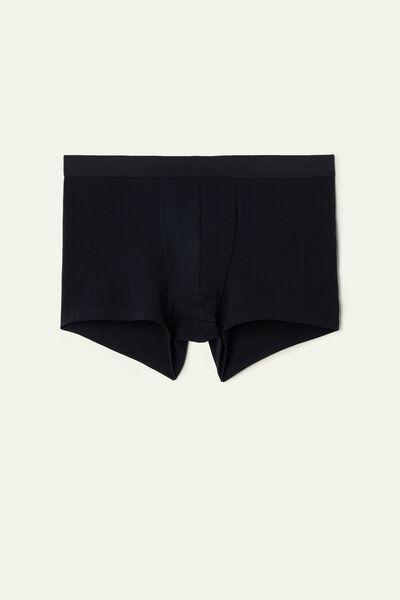 Navy Stretch Cotton Boxer Brief, , large image number 4