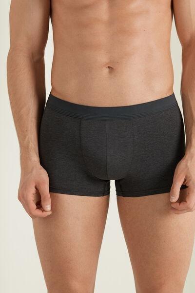 Grey Stretch Cotton Boxer Brief, Dark Grey Blend, large image number 2