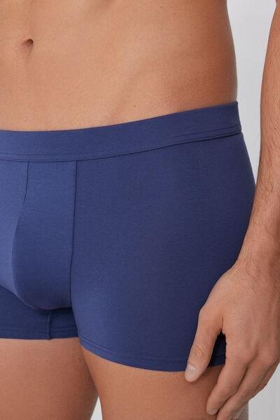 Blue Organic Stretch Cotton Boxers, 5701_540Y, large image number 2