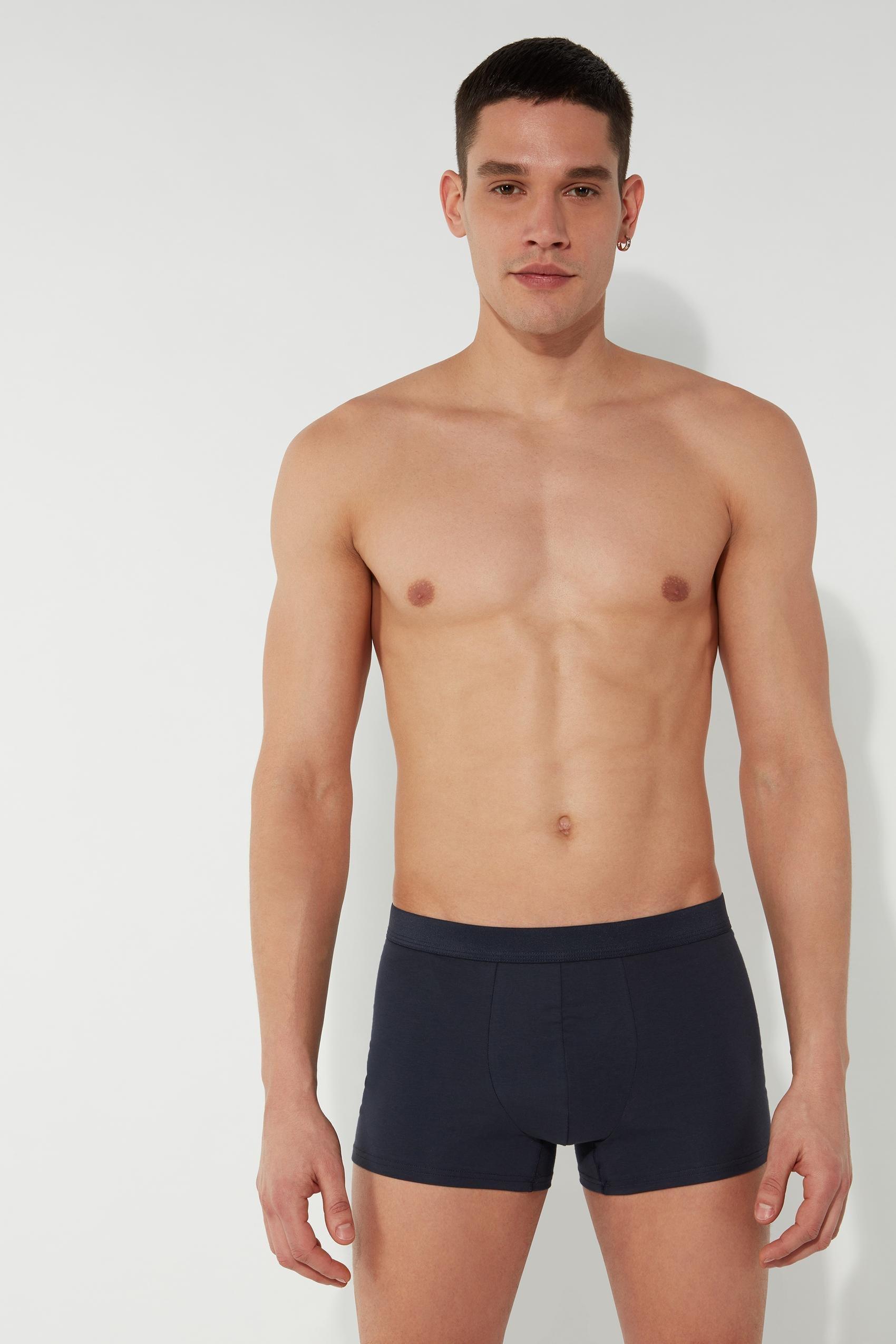 Blue Stretch Boxer Brief, , medium
