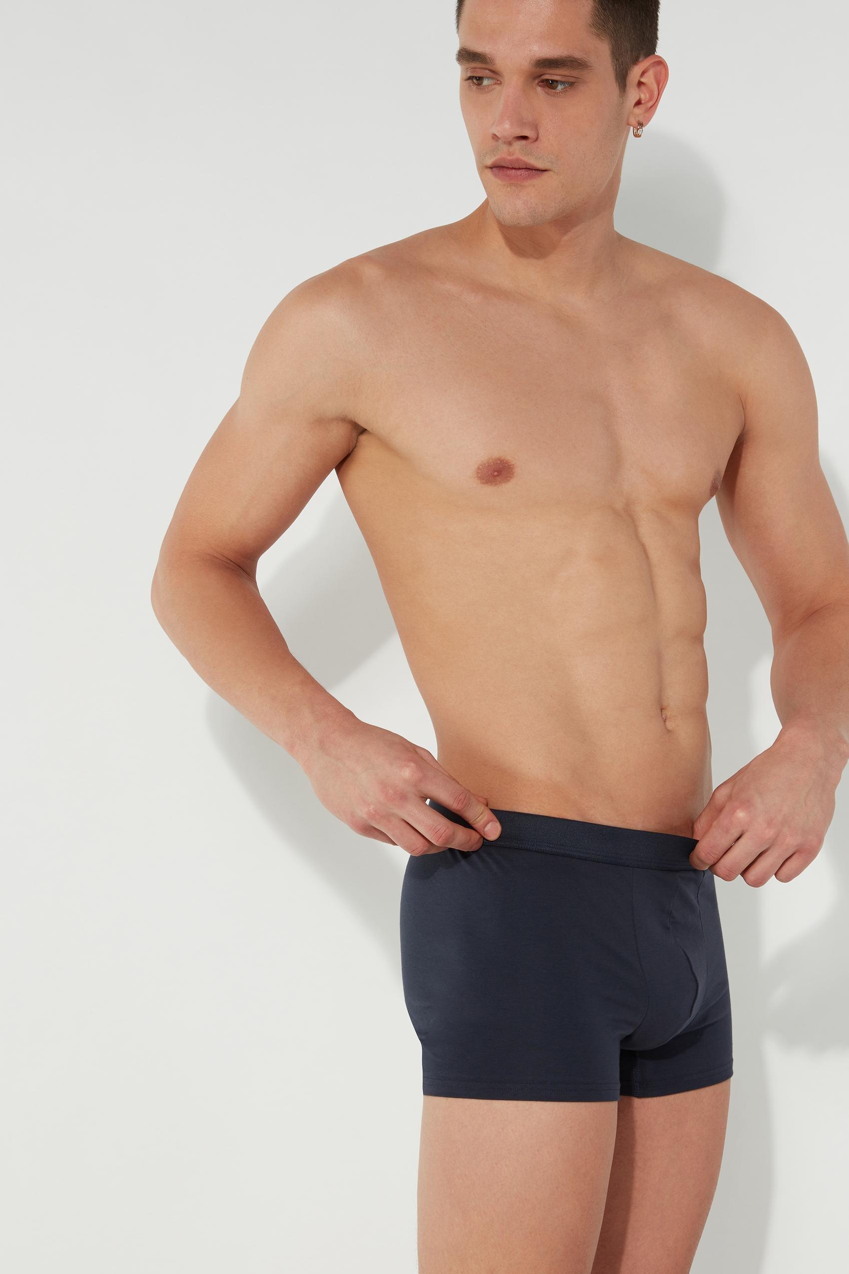 Blue Stretch Boxer Brief, , large image number 1