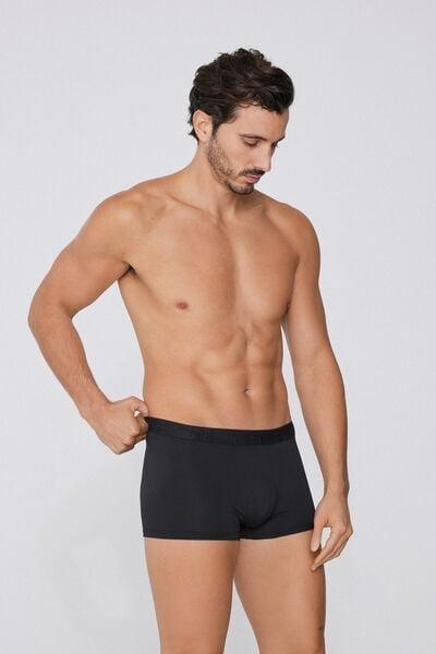 Black Elastic Boxers, Black, large image number 0