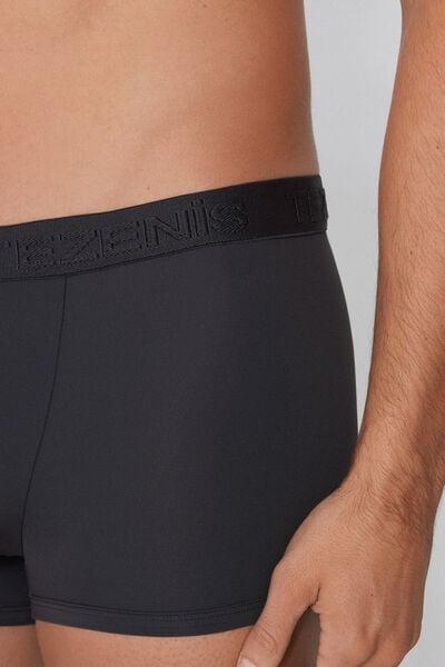 Grey Elastic Cotton Boxers, 5701_4712, large image number 3