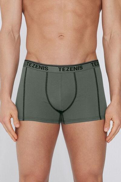 Green Contrasting Seams Boxers, 5701_387Y, large image number 1