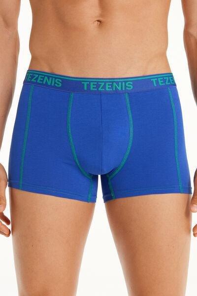 Tezenis Blue Printed Cotton Boxers Azadea Lebanon