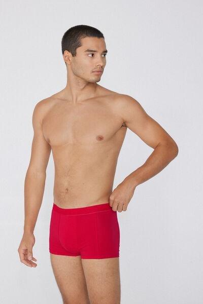 Red Printed Cotton Boxers, , large image number 1