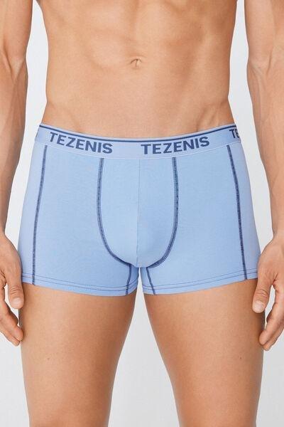Blue Contrasting Seams Boxers, , large image number 0