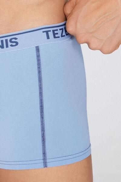 Blue Contrasting Seams Boxers, , large image number 3