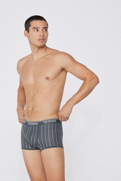 Grey Printed Boxers, 5701_629W, large image number 0
