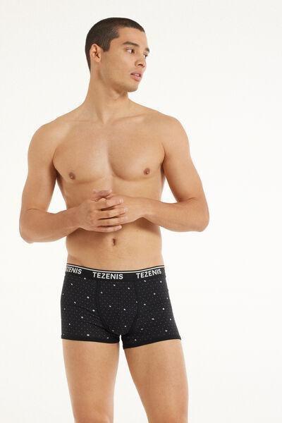 Black Printed Boxers, 5701_631W, large image number 0