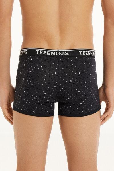 Black Printed Boxers, 5701_631W, large image number 2