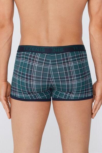 Green Printed Stretch Boxers, , large image number 2