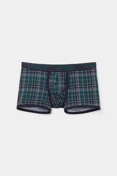 Green Printed Stretch Boxers, , large image number 4