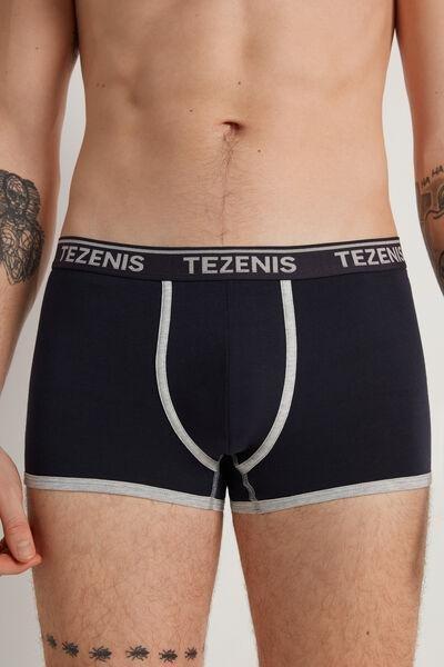 Navy Embroidered Boxers, , large image number 0