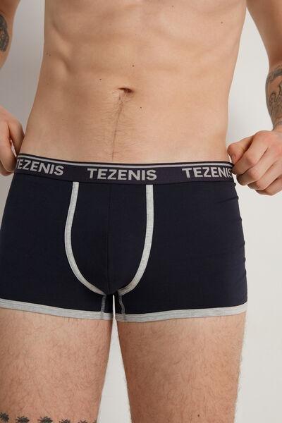Navy Embroidered Boxers, , large image number 1