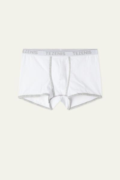 White Embroidered Boxers, , large image number 4