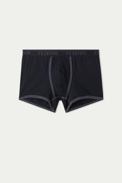 Black Embroidered Boxers, , large image number 4