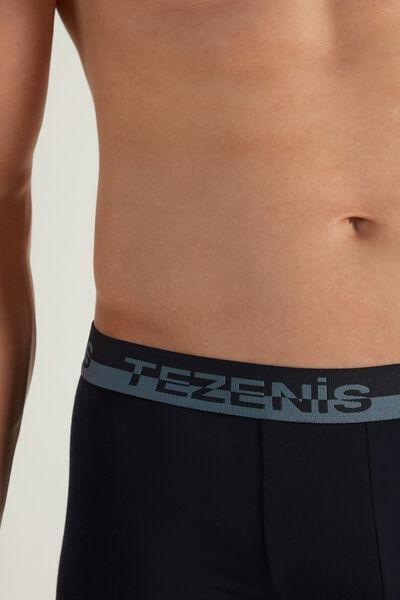 Blue Two Tone Cotton Boxers, 5701_051V, large image number 5