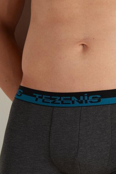 Grey Two Tone Cotton Boxers, , large image number 3