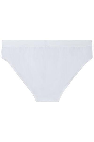 White Stretch Cotton Brief, , large image number 5