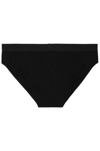 Black Stretch Cotton Brief, , large image number 5