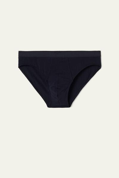 Blue Stretch Cotton Brief, Deep Blue, large image number 4