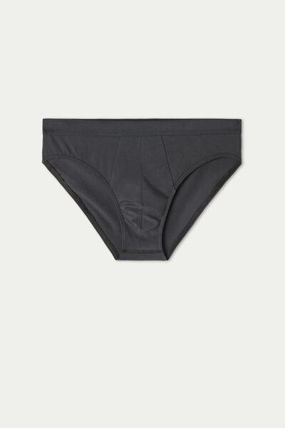 Grey Stretch Cotton Brief, , large image number 4