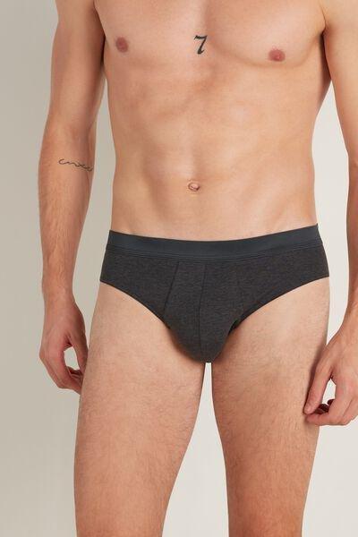 Tezenis Grey Stretch Cotton Brief