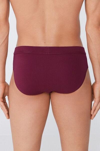 Brown Stretch Cotton Brief, , large image number 2
