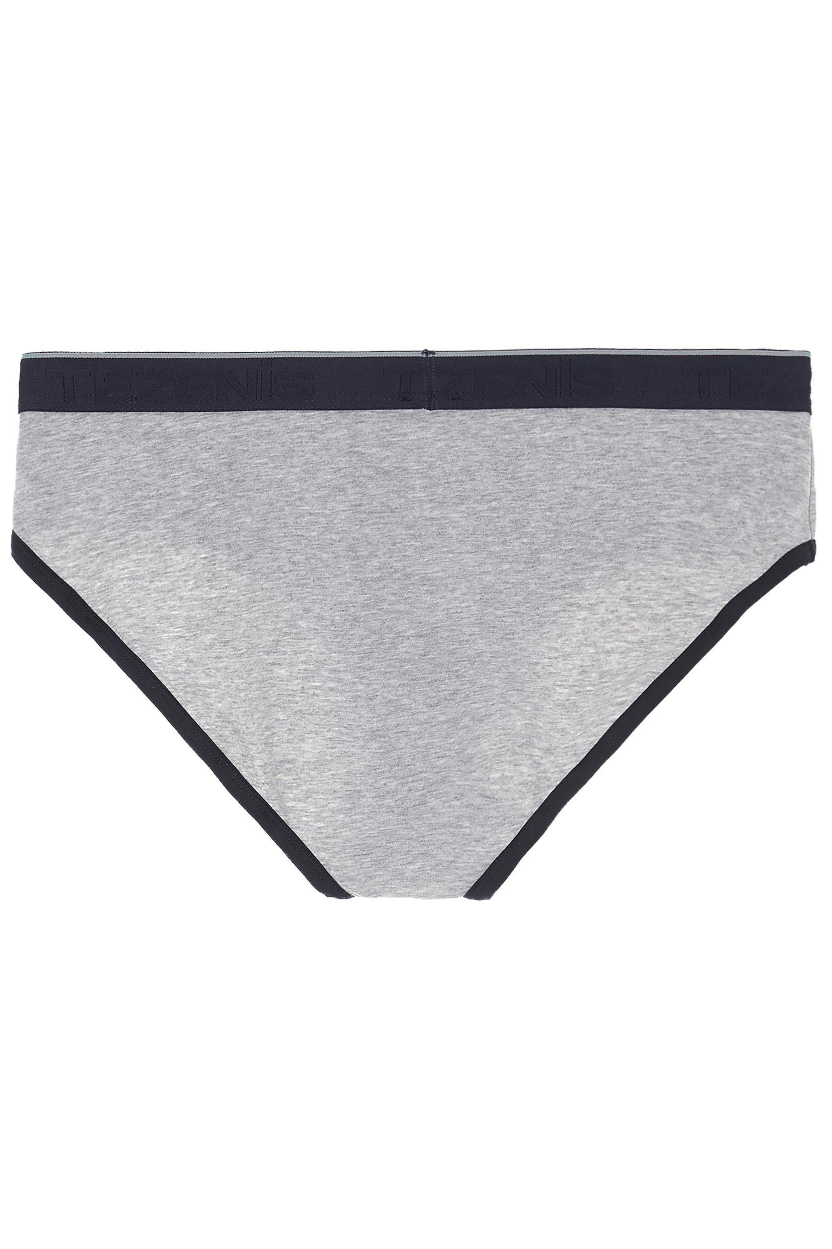 LIGHT GREY BLEND/SKY BLUE Contrast Waistband Briefs, , large image number 5