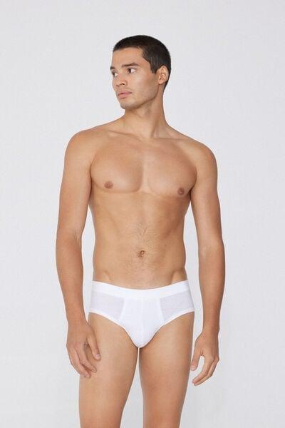 White Second Skin Briefs, White, medium