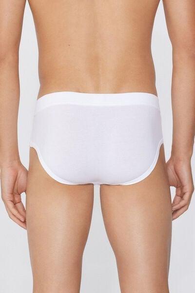 White Second Skin Briefs, White, medium