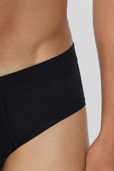 Black Second Skin Lightweight Briefs, Black, large image number 3